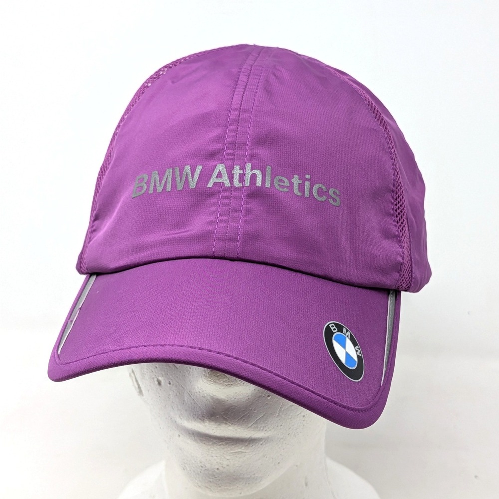 Puma BMW Athletics Running Cap Purple Mesh Adjustable Hat 80162231773